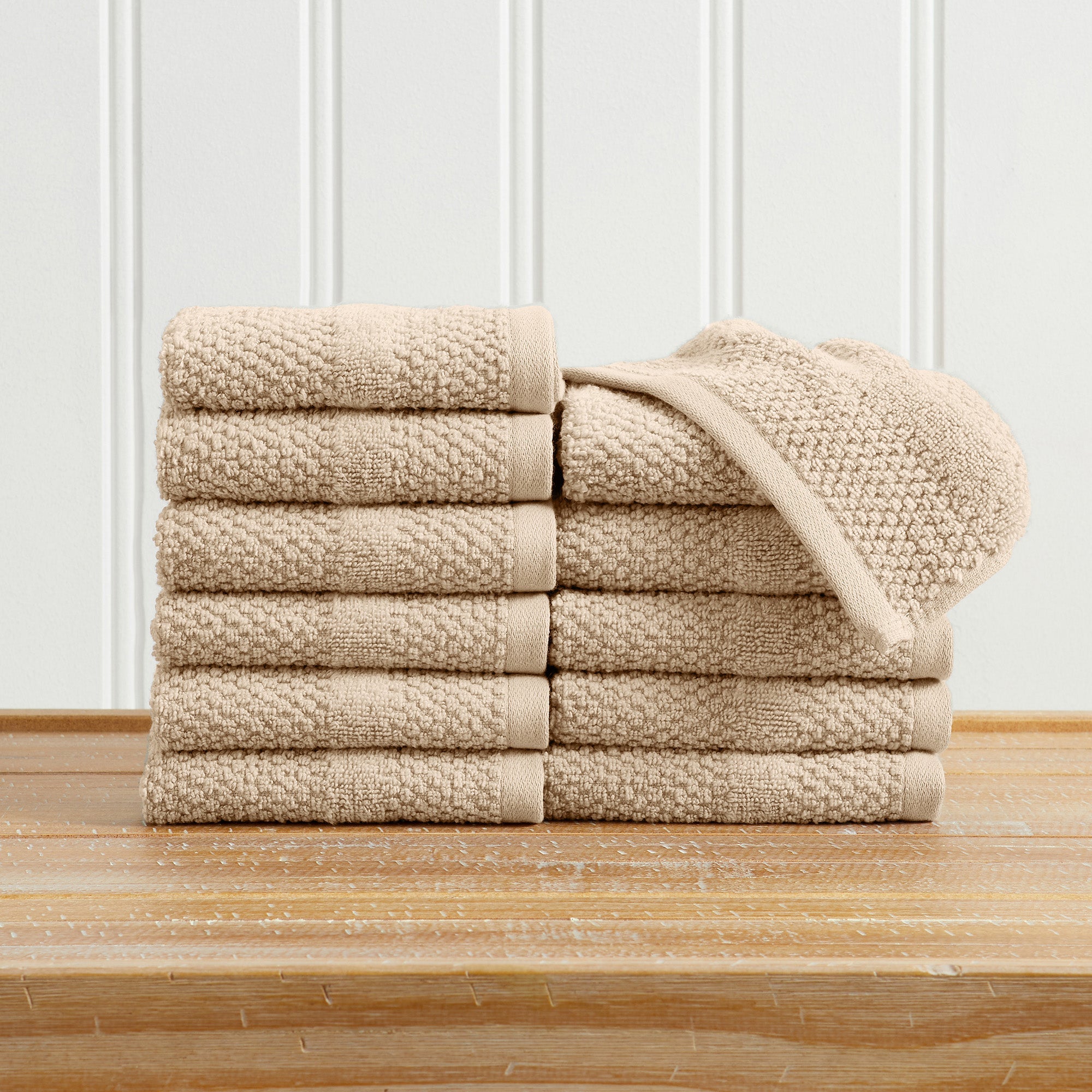 Woven Texture Bath Towel Set - Marbella Collection