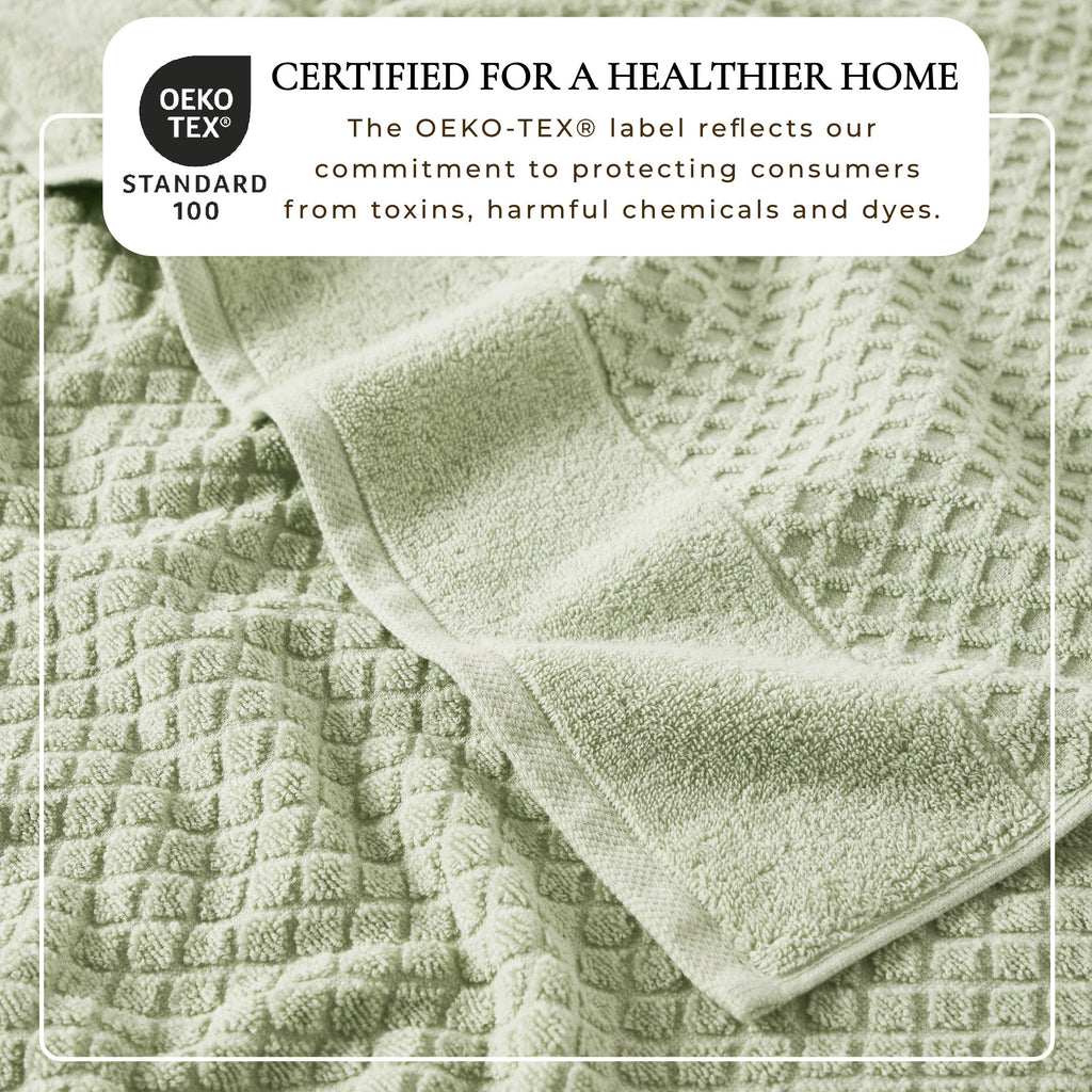 Cotton Diamond Bath Towel Set - Grayson Collection