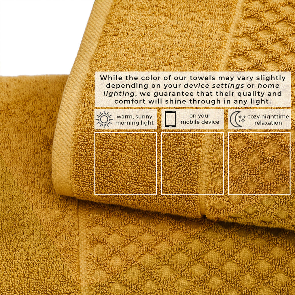 Cotton Diamond Bath Towel Set - Grayson Collection