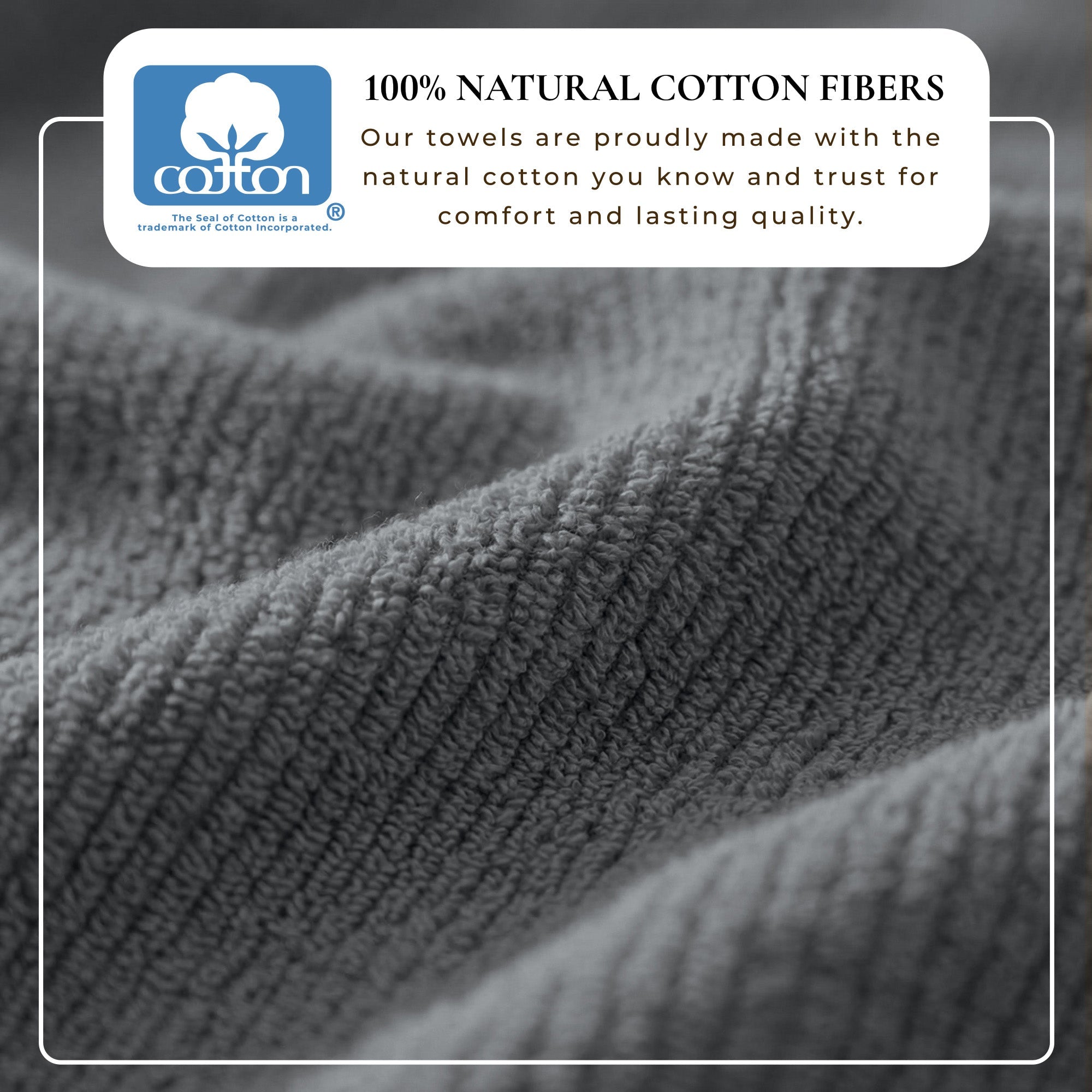 Cotton Ribbed 6-Piece Bath Towel Set - Georgiana Collection