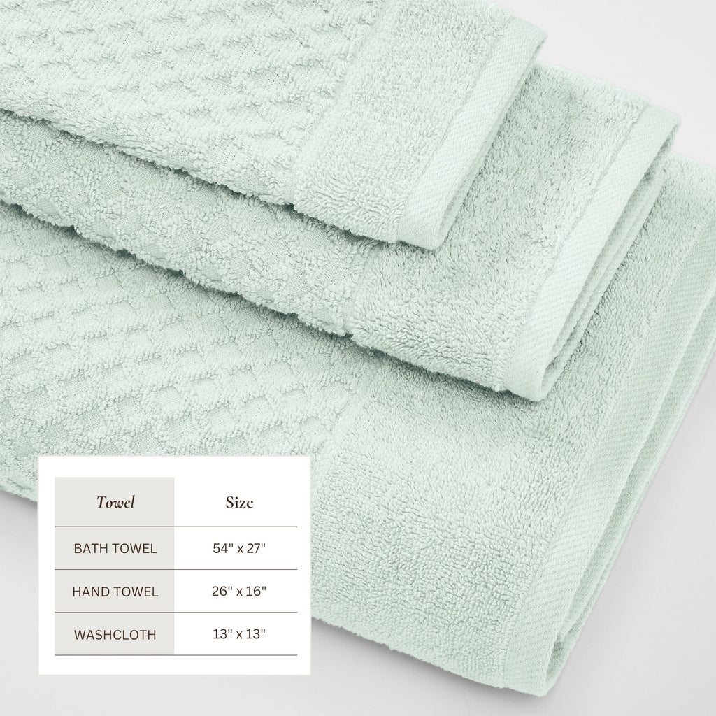 Cotton Diamond Bath Towel Set - Grayson Collection