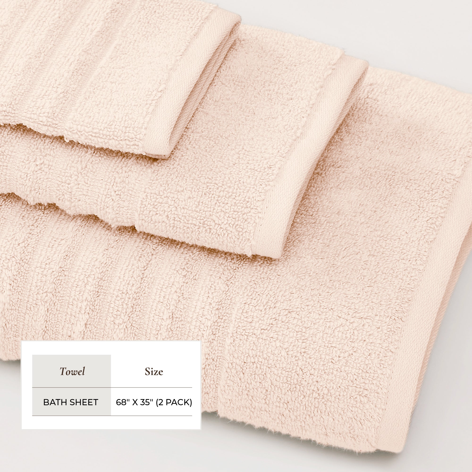 Combed Cotton Bath Towel Set - Karina Collection