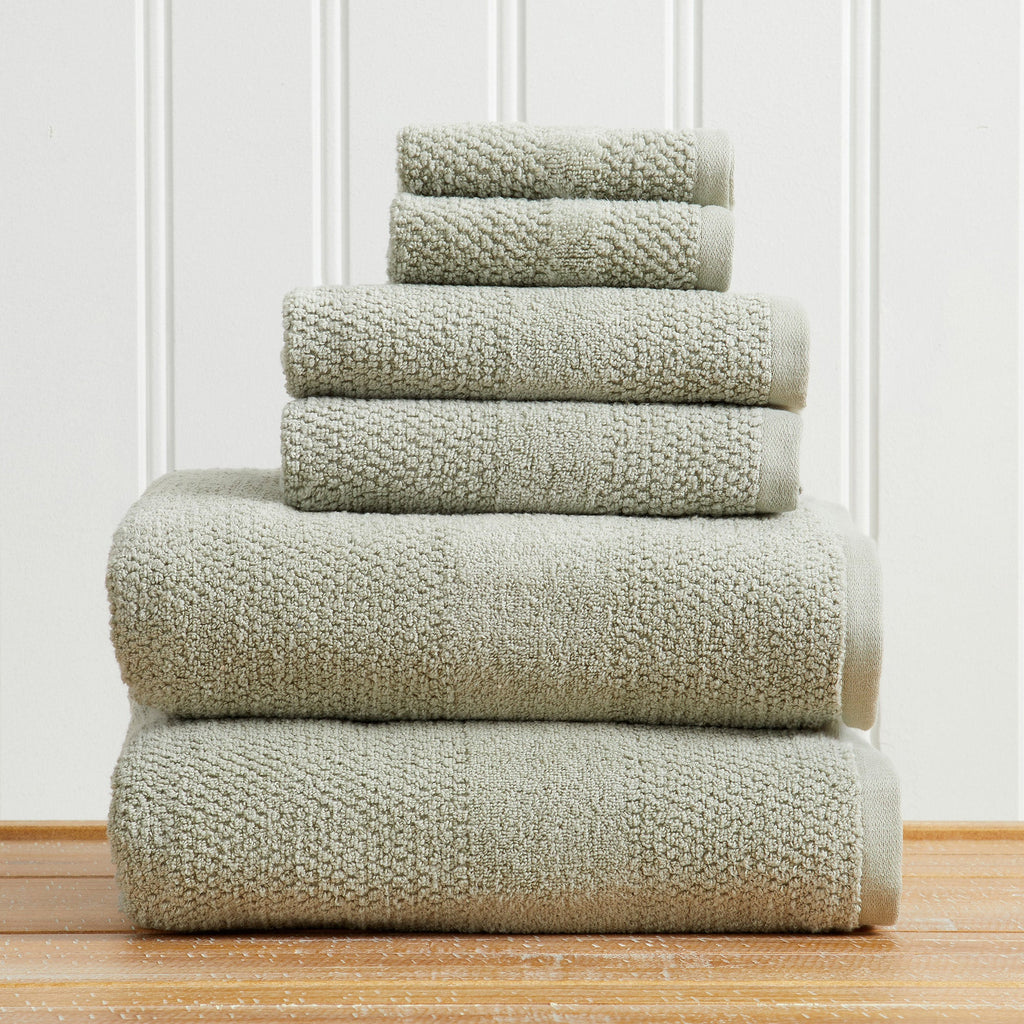Woven Texture Bath Towel Set - Marbella Collection