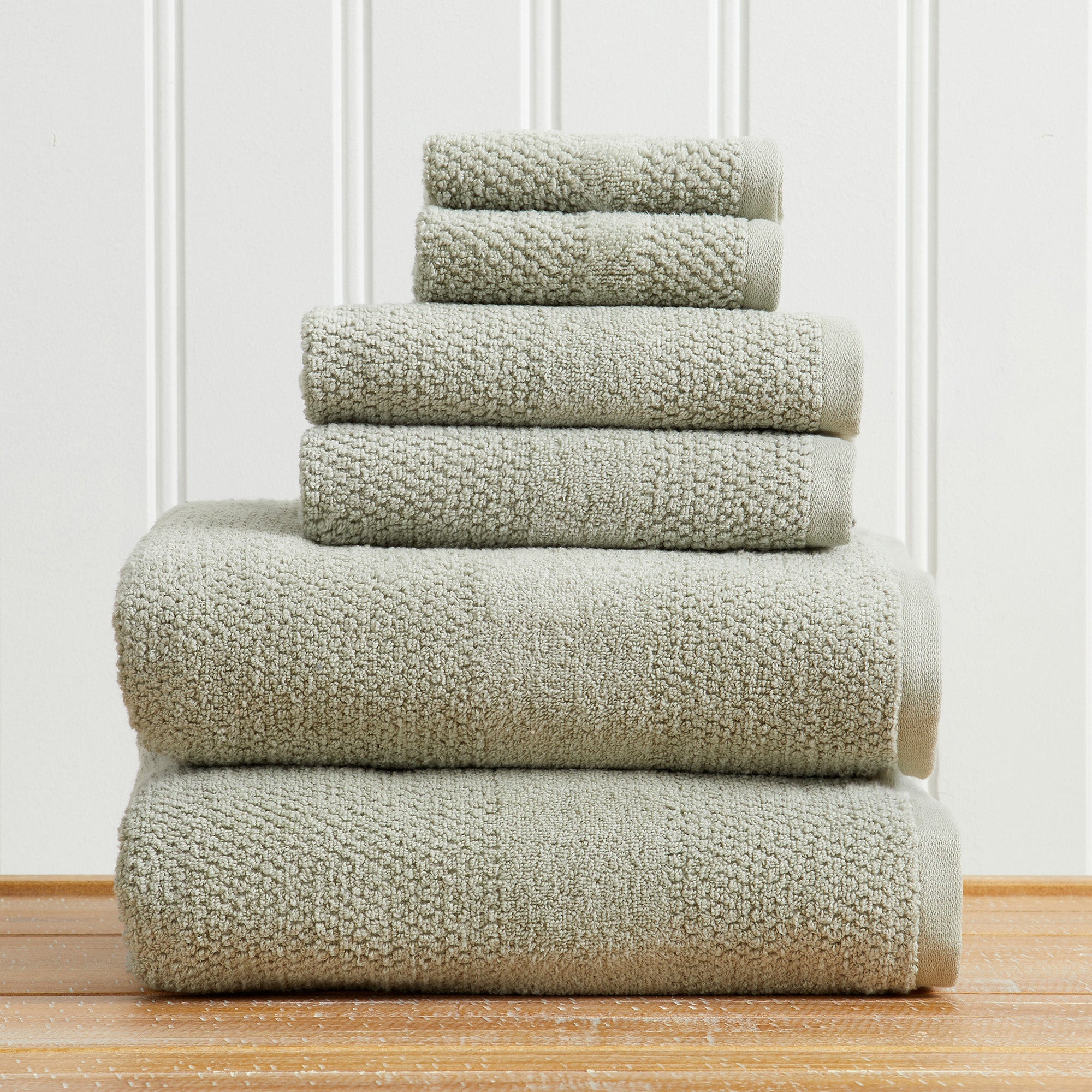 Woven Texture Bath Towel Set - Marbella Collection