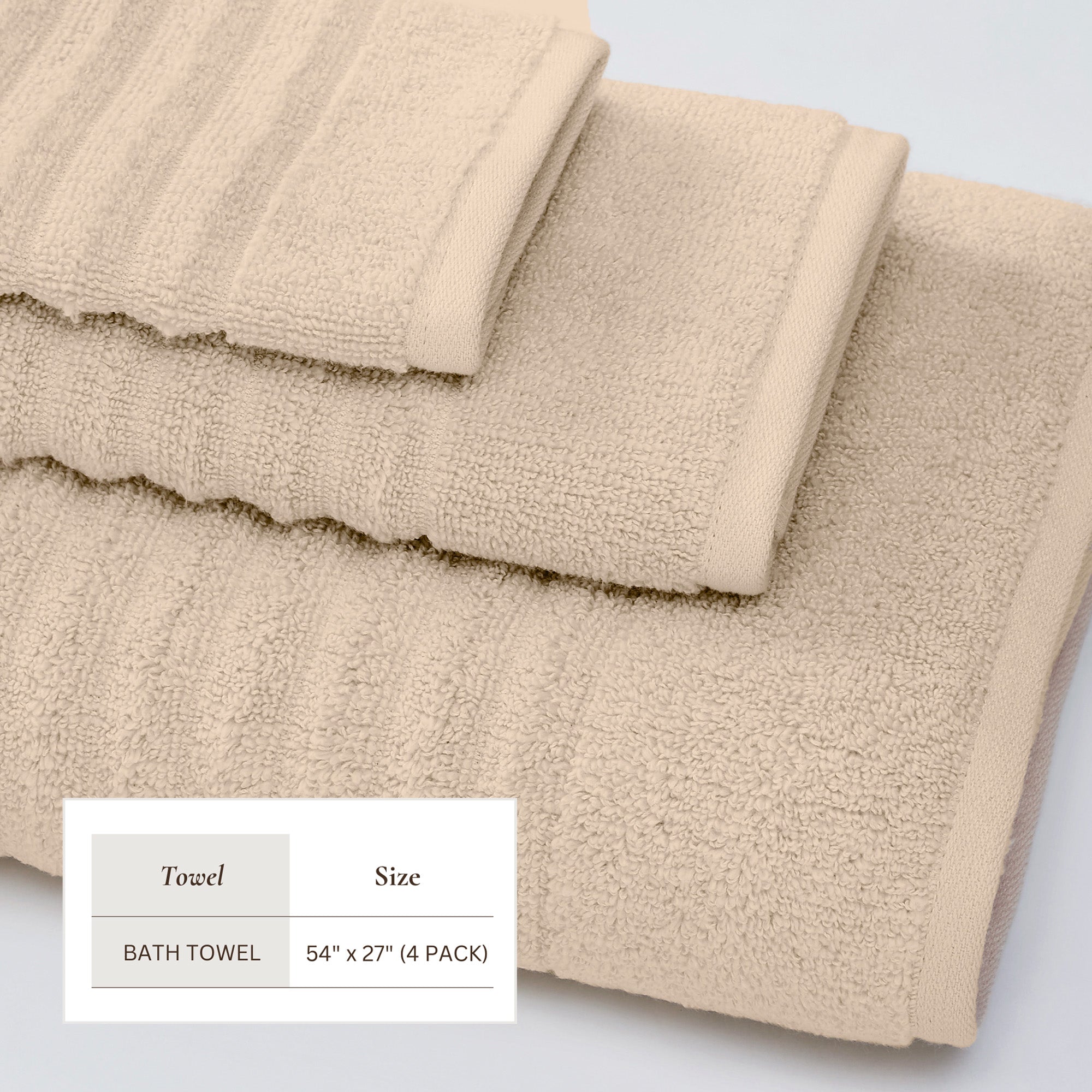 Combed Cotton Bath Towel Set - Karina Collection