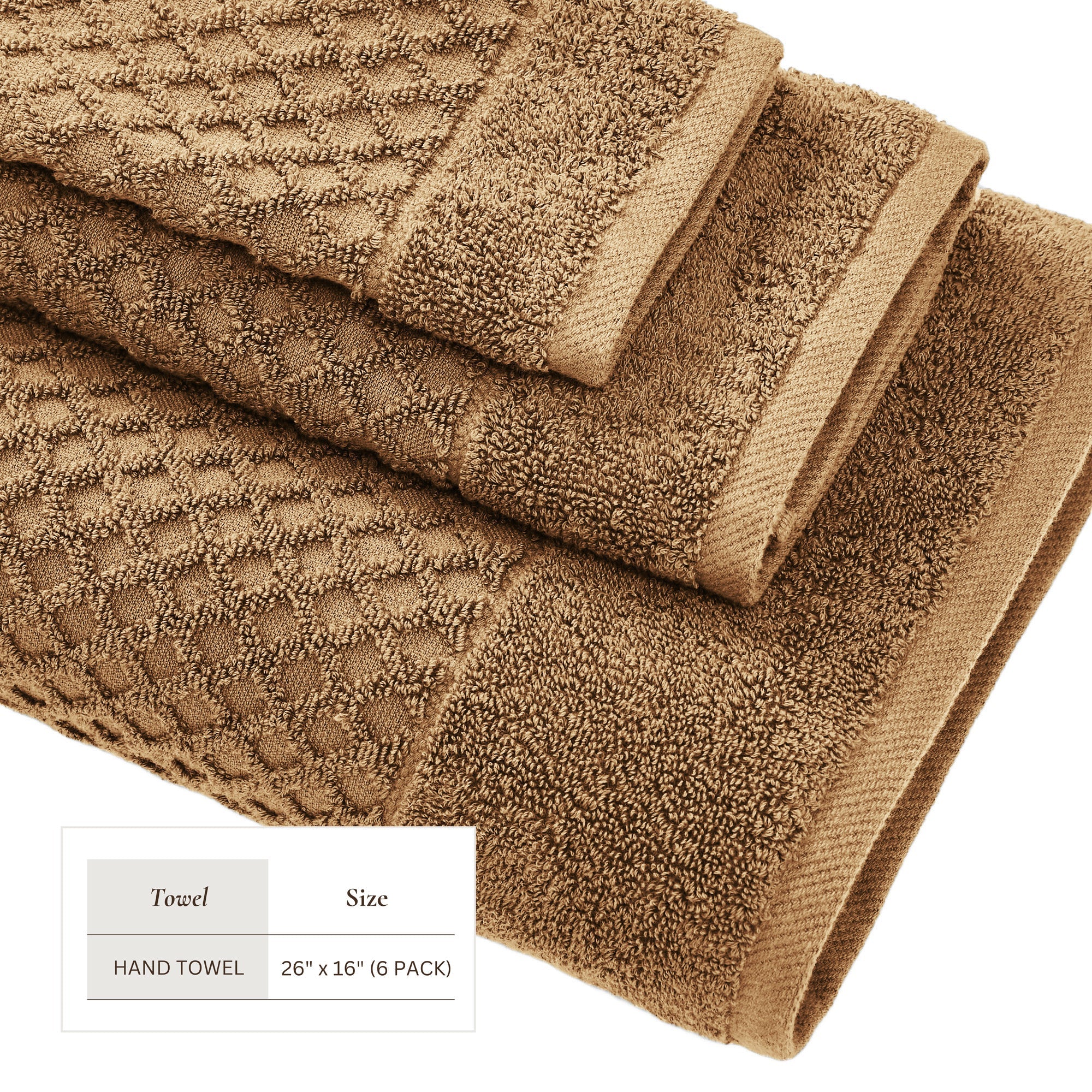 Cotton Diamond Bath Towel Set - Grayson Collection