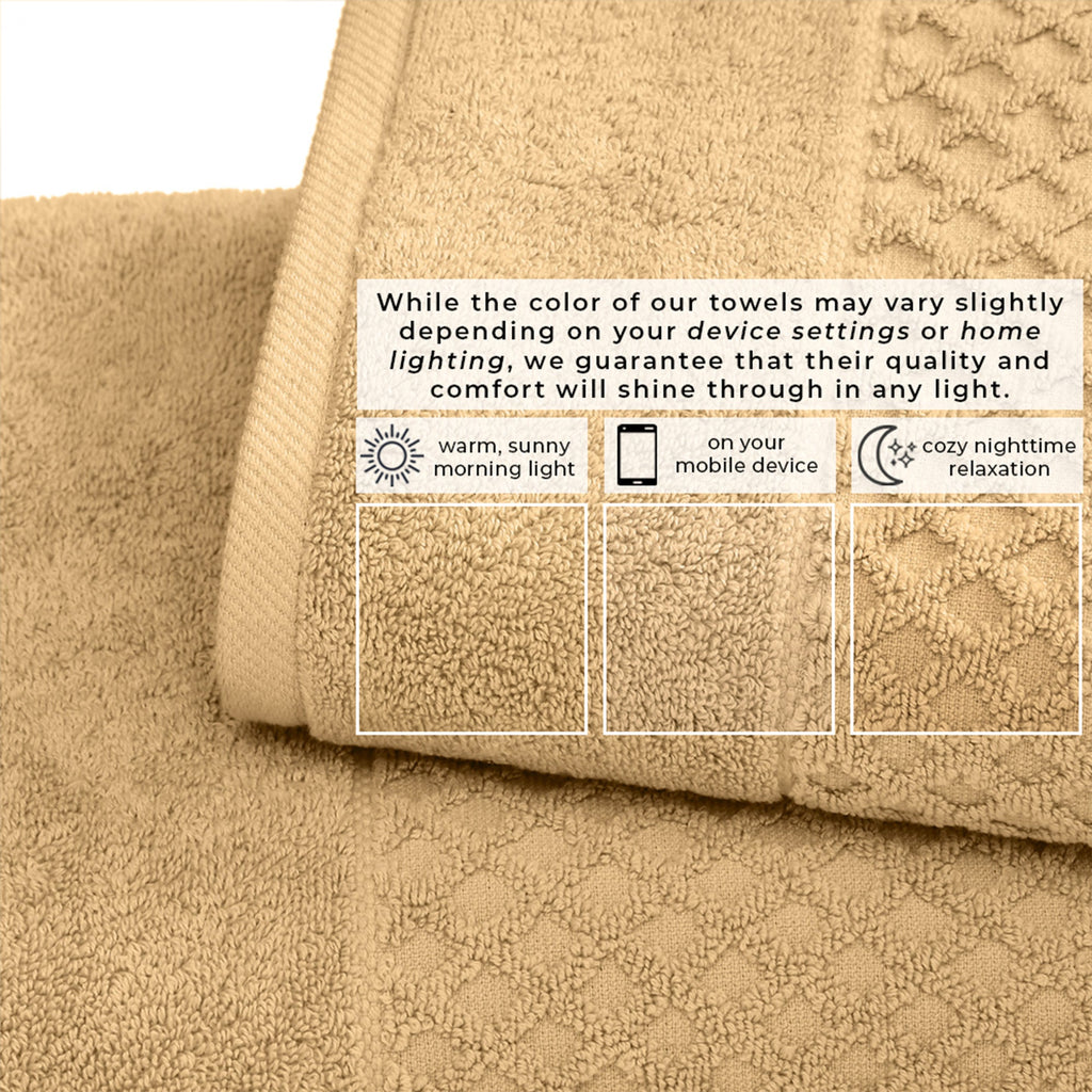 Cotton Diamond Bath Towel Set - Grayson Collection