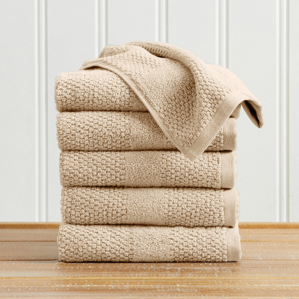 Woven Texture Bath Towel Set - Marbella Collection