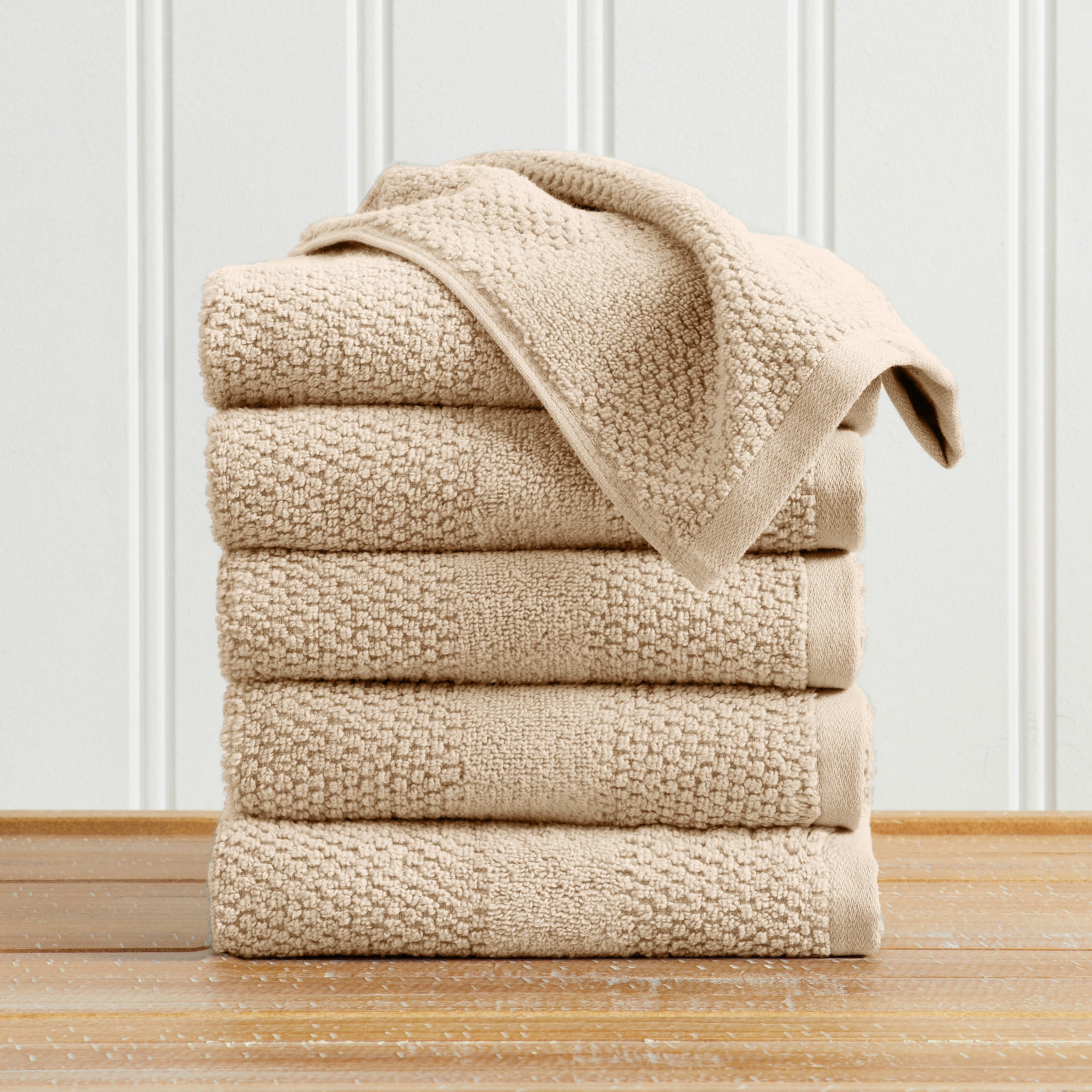 Woven Texture Bath Towel Set - Marbella Collection