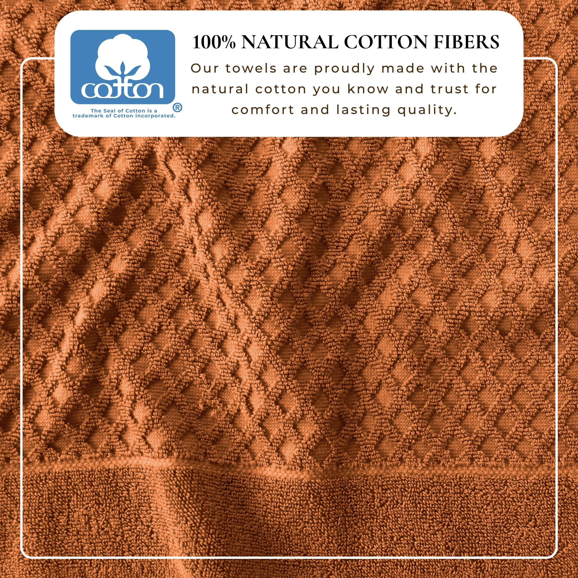 Cotton Diamond Bath Towel Set - Grayson Collection