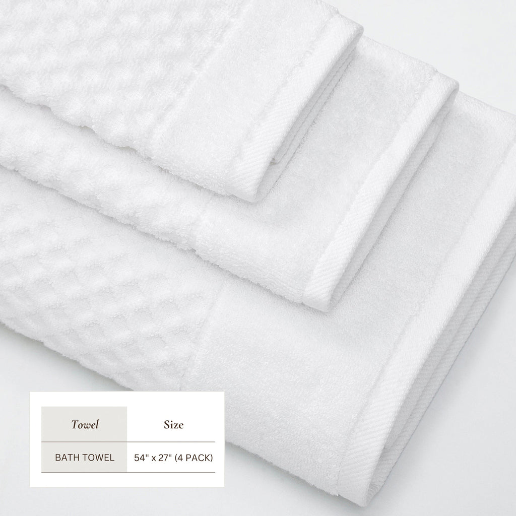 Cotton Diamond Bath Towel Set - Grayson Collection