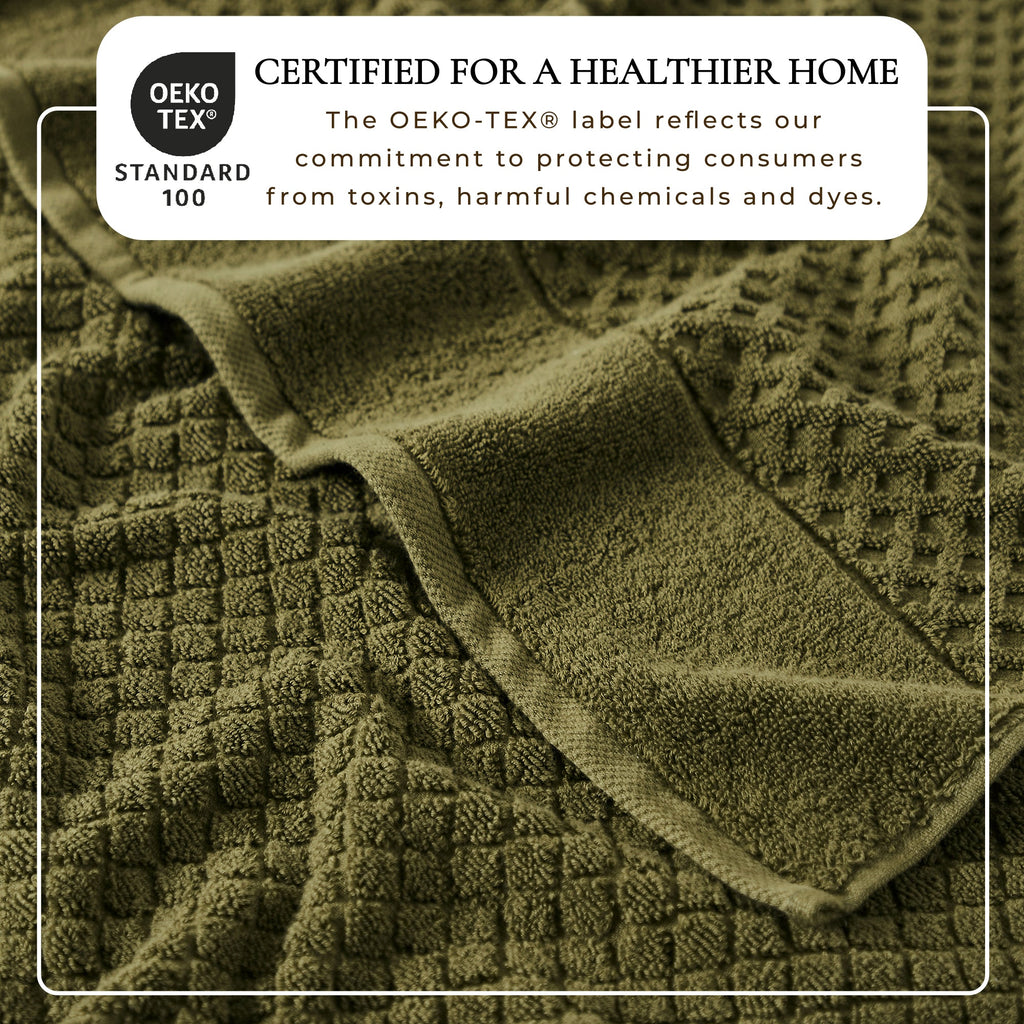 Cotton Diamond Bath Towel Set - Grayson Collection