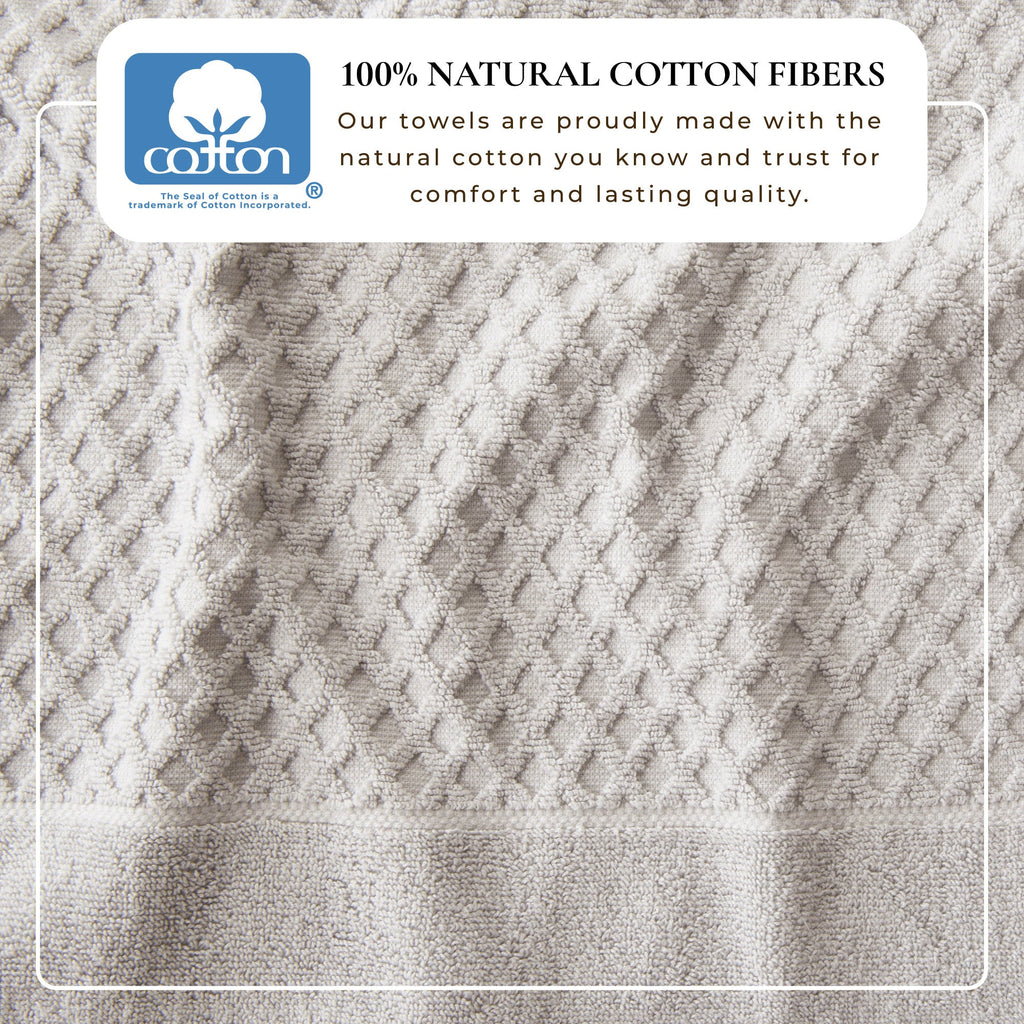 Cotton Diamond Bath Towel Set - Grayson Collection