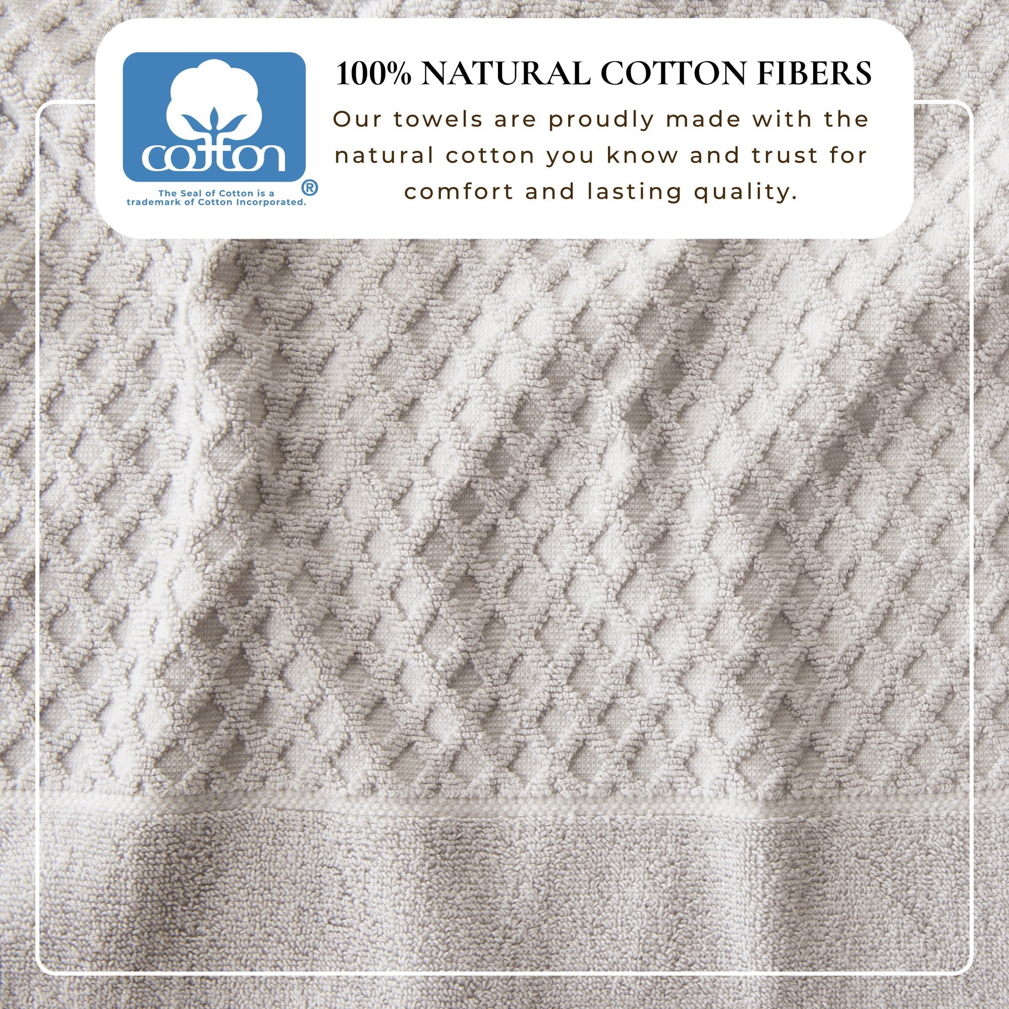 Cotton Diamond Bath Towel Set - Grayson Collection