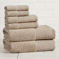 Border 6-Piece Towel Set - Priya Collection