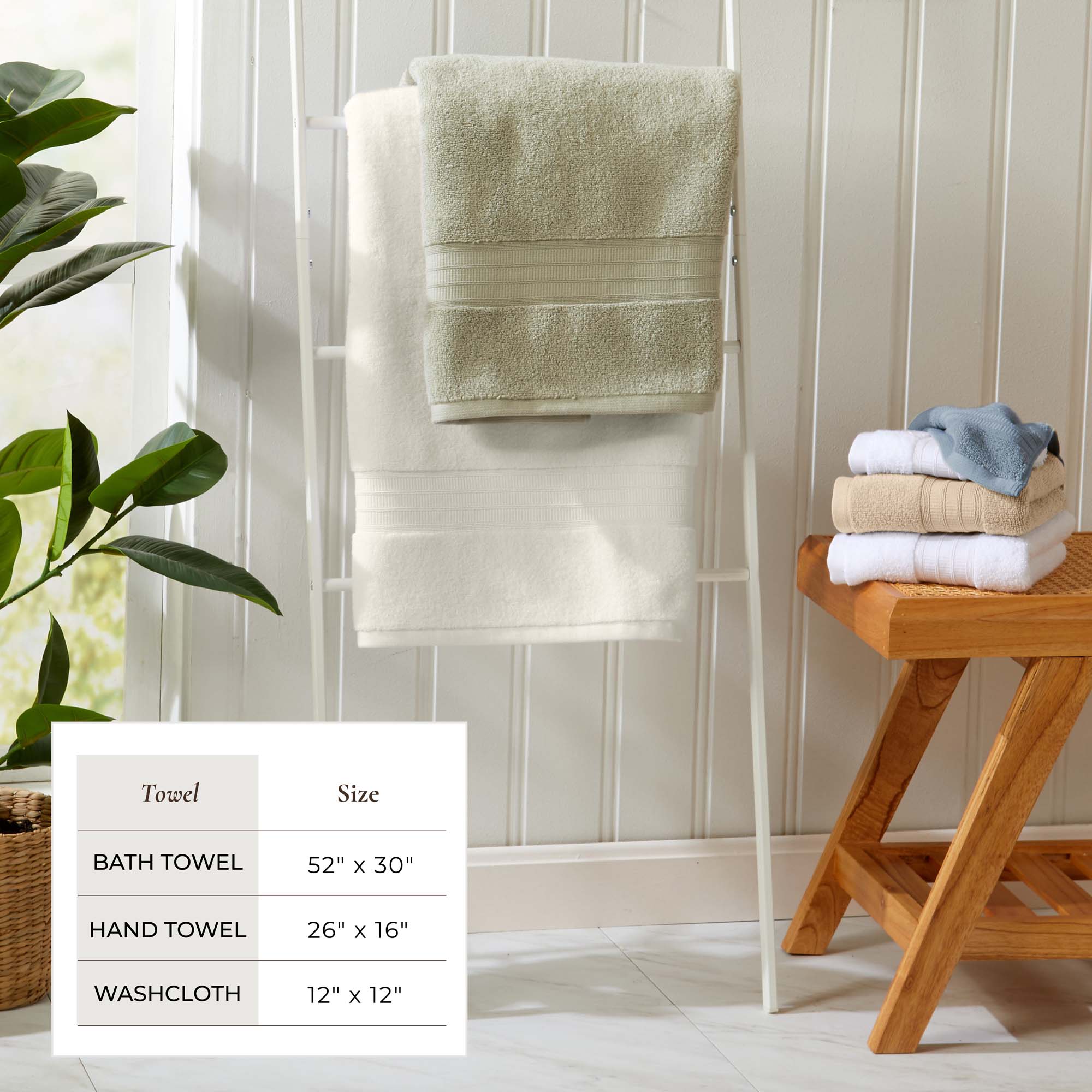 Cotton Premium Bath Towel Set - Chiara Collection
