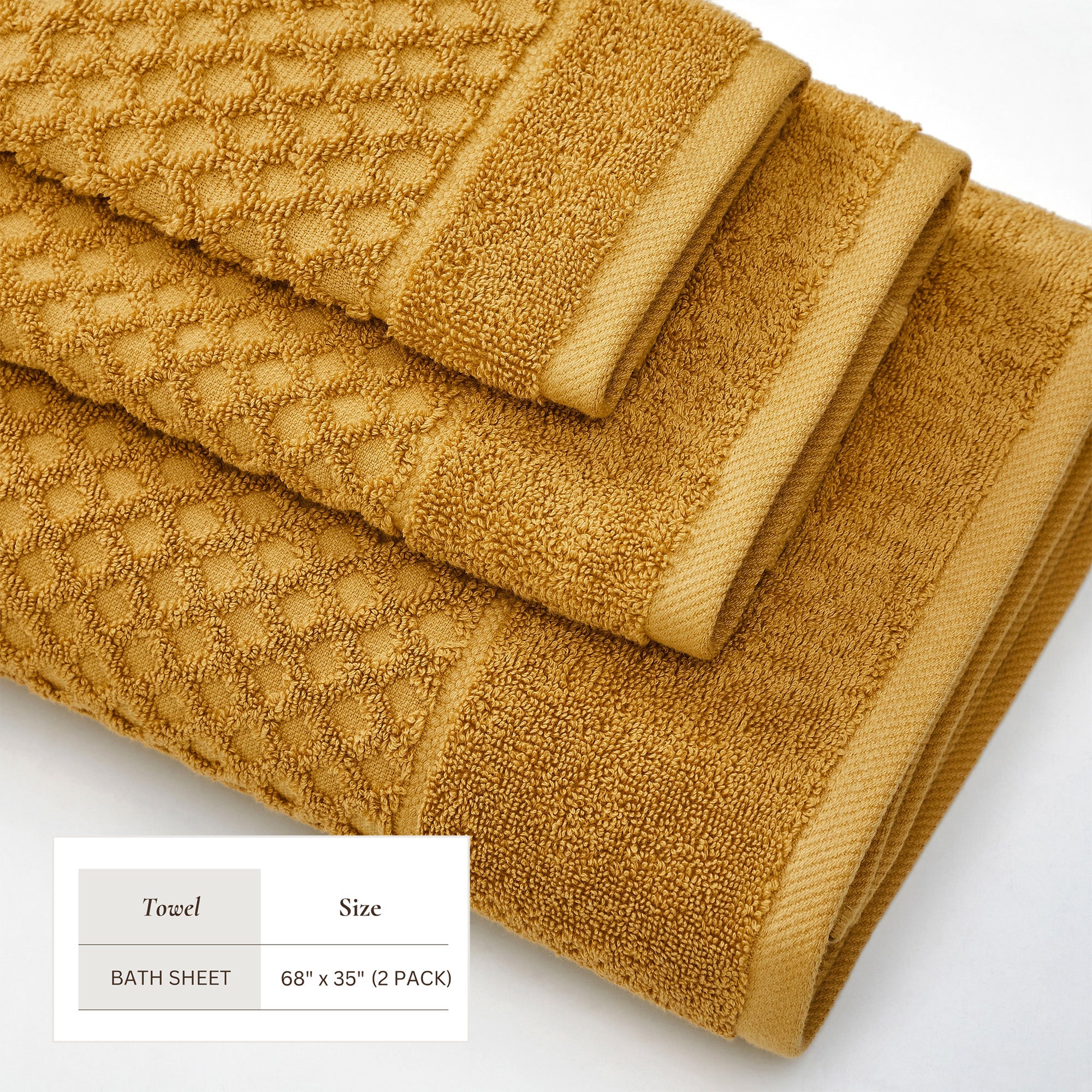 Cotton Diamond Bath Towel Set - Grayson Collection