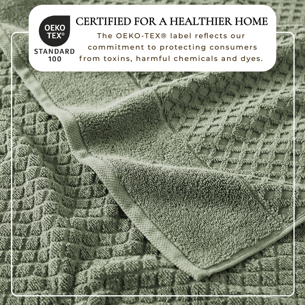 Cotton Diamond Bath Towel Set - Grayson Collection