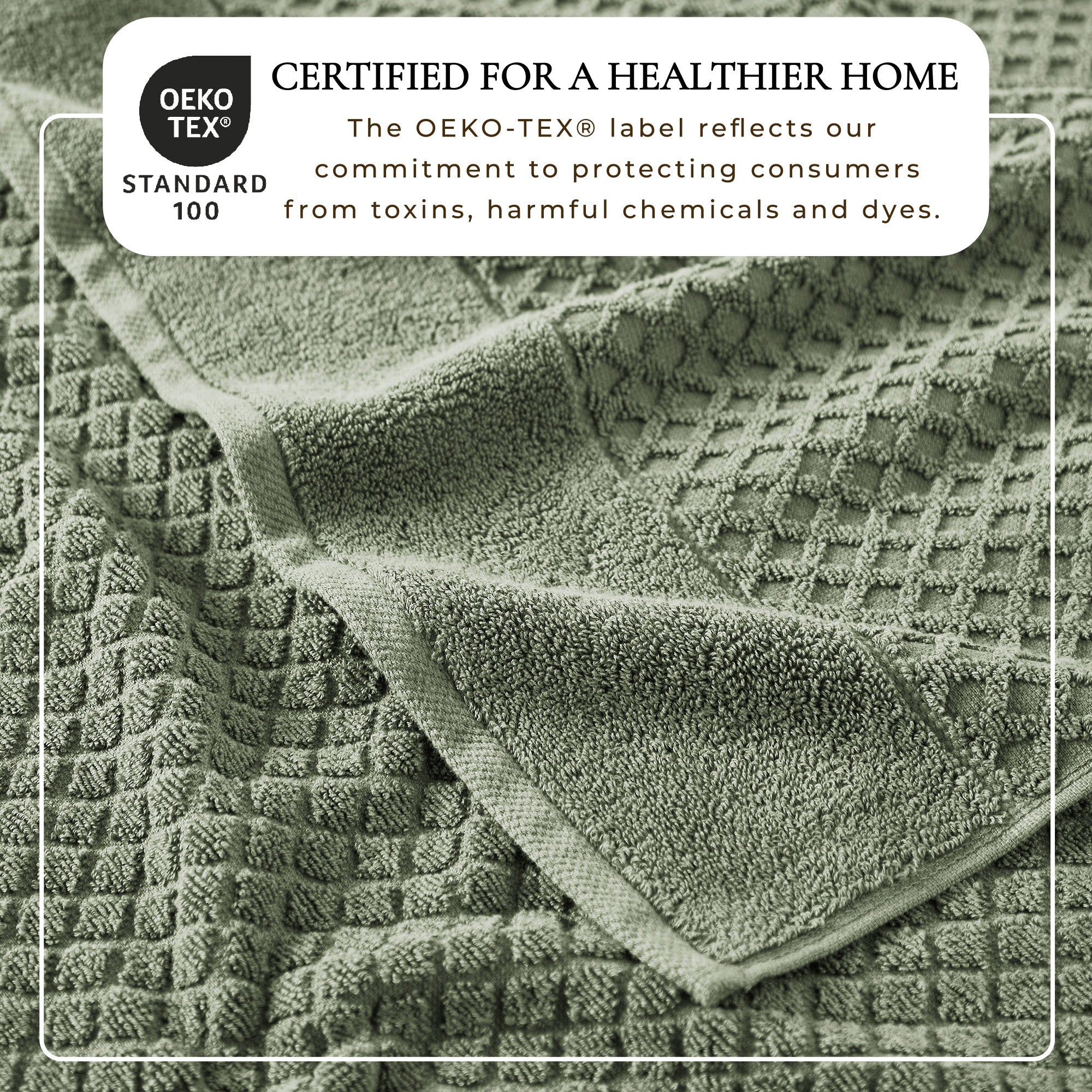 Cotton Diamond Bath Towel Set - Grayson Collection
