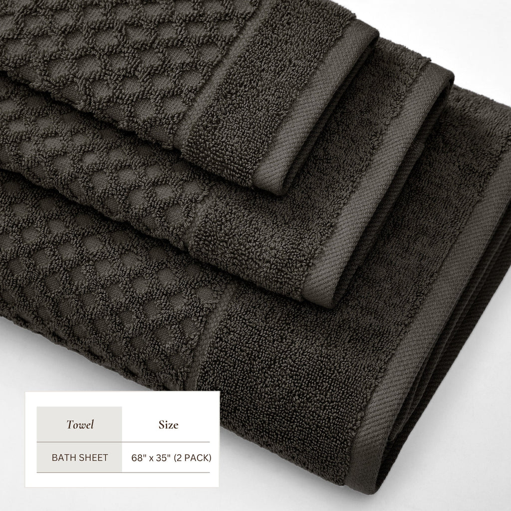 Cotton Diamond Bath Towel Set - Grayson Collection