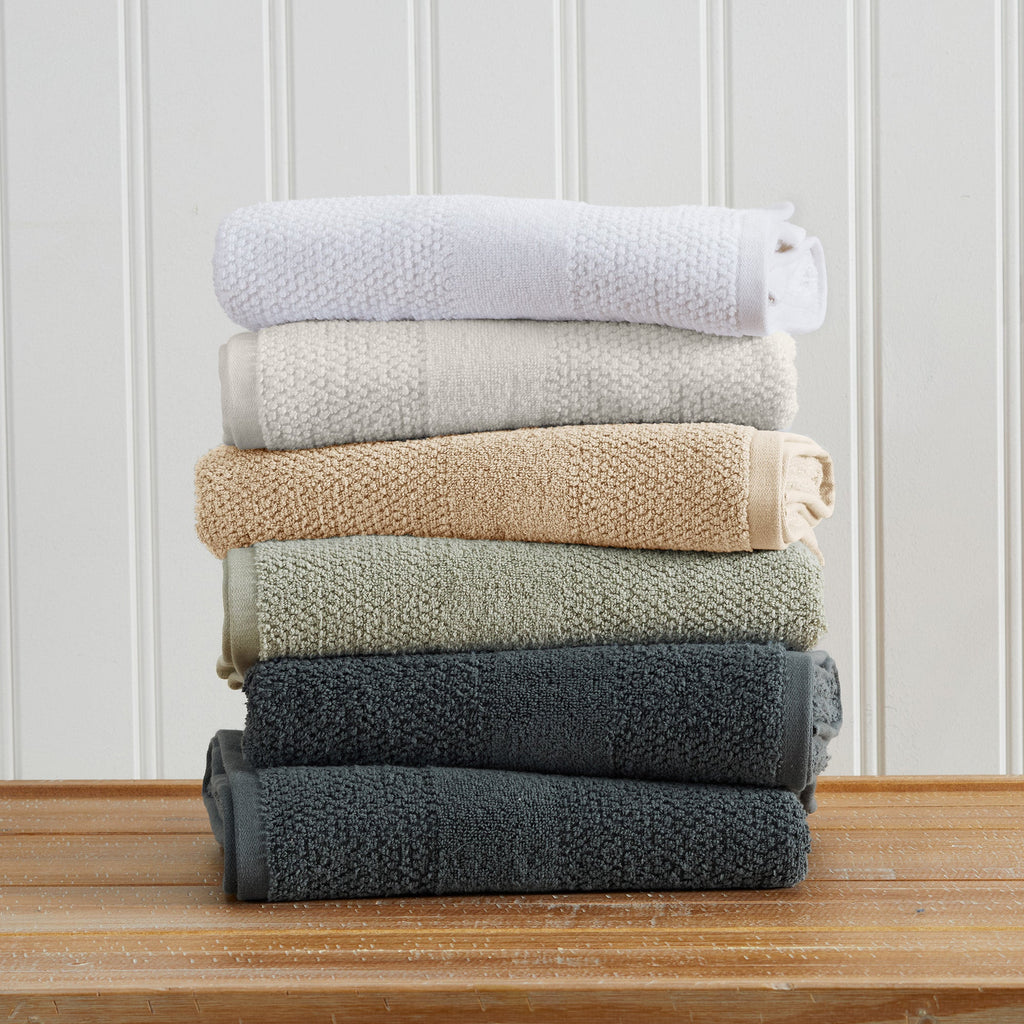 Woven Texture Bath Towel Set - Marbella Collection