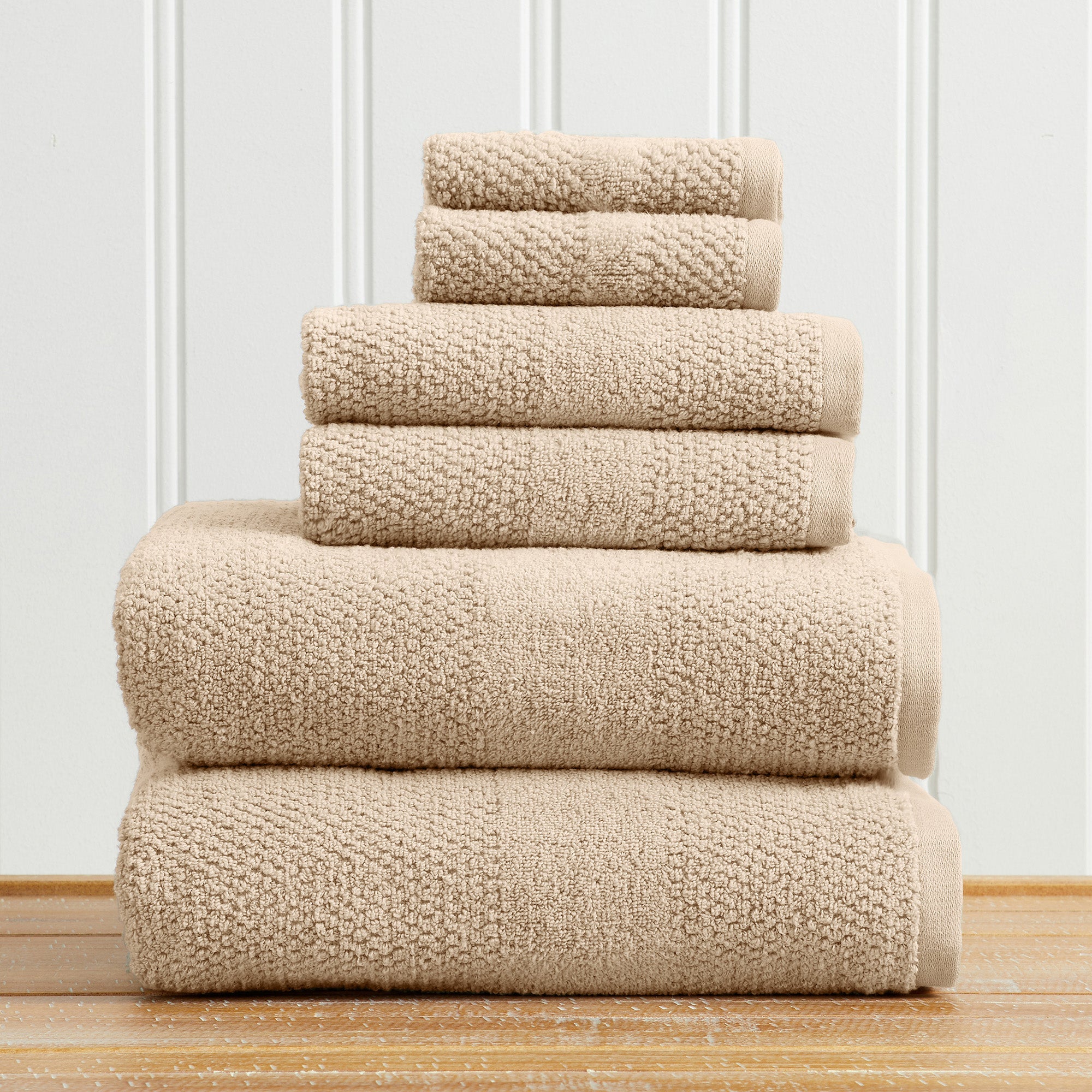 Woven Texture Bath Towel Set - Marbella Collection