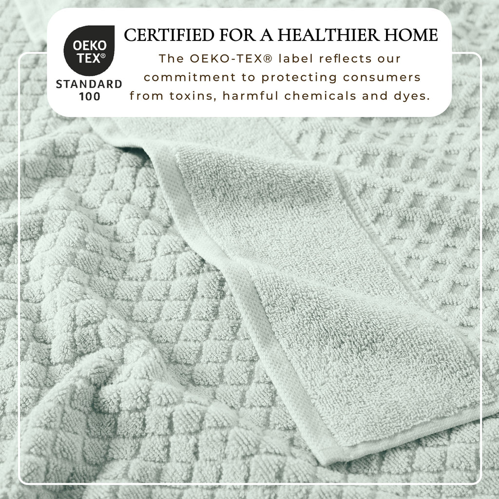 Cotton Diamond Bath Towel Set - Grayson Collection