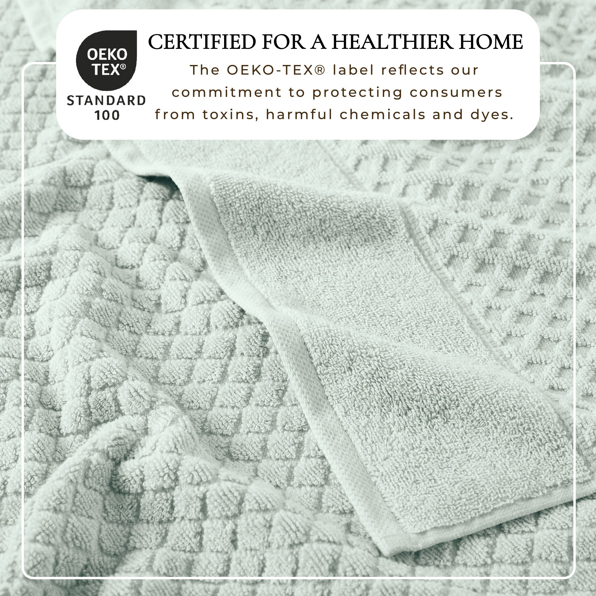 Cotton Diamond Bath Towel Set - Grayson Collection