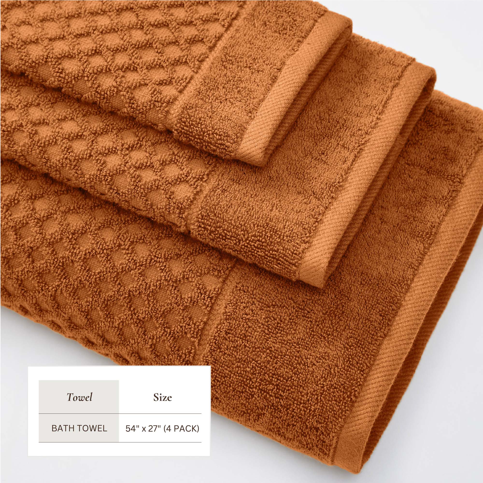Cotton Diamond Bath Towel Set - Grayson Collection