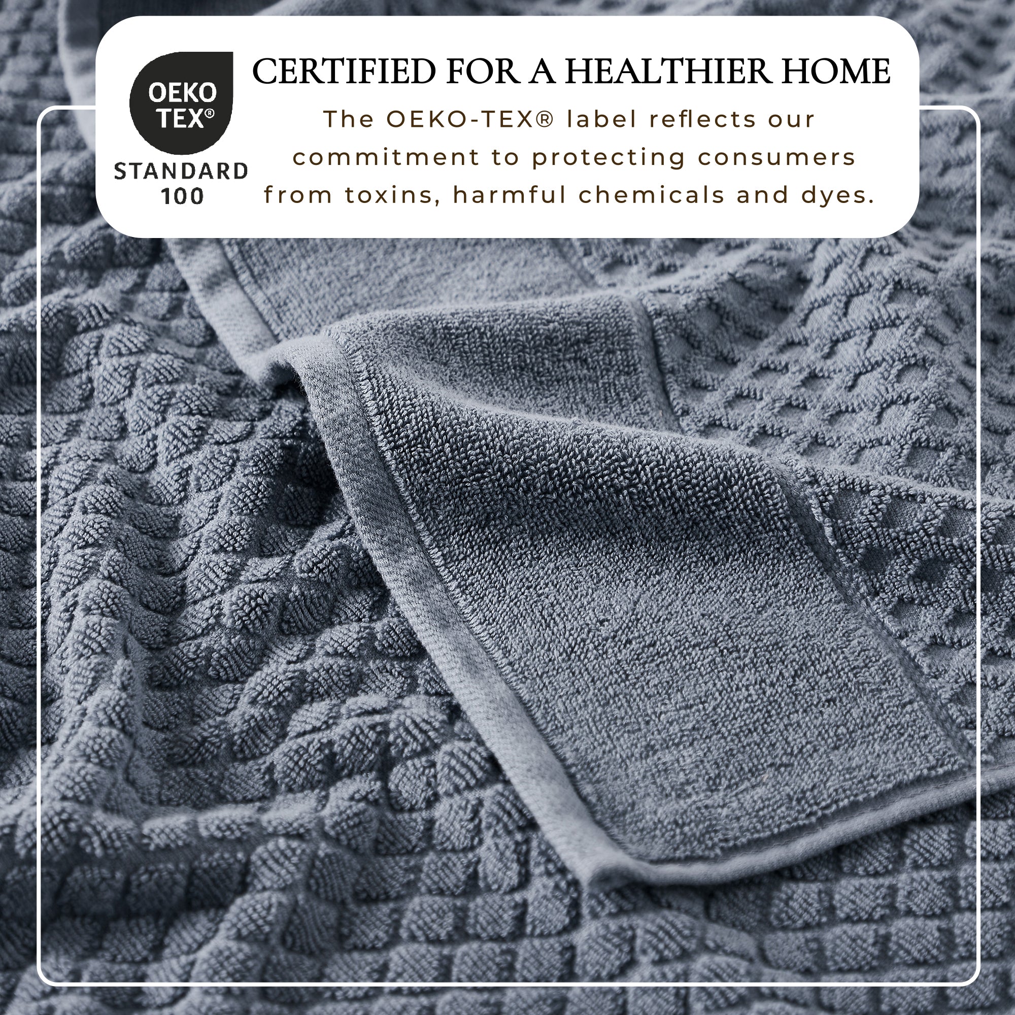 Cotton Diamond Bath Towel Set - Grayson Collection