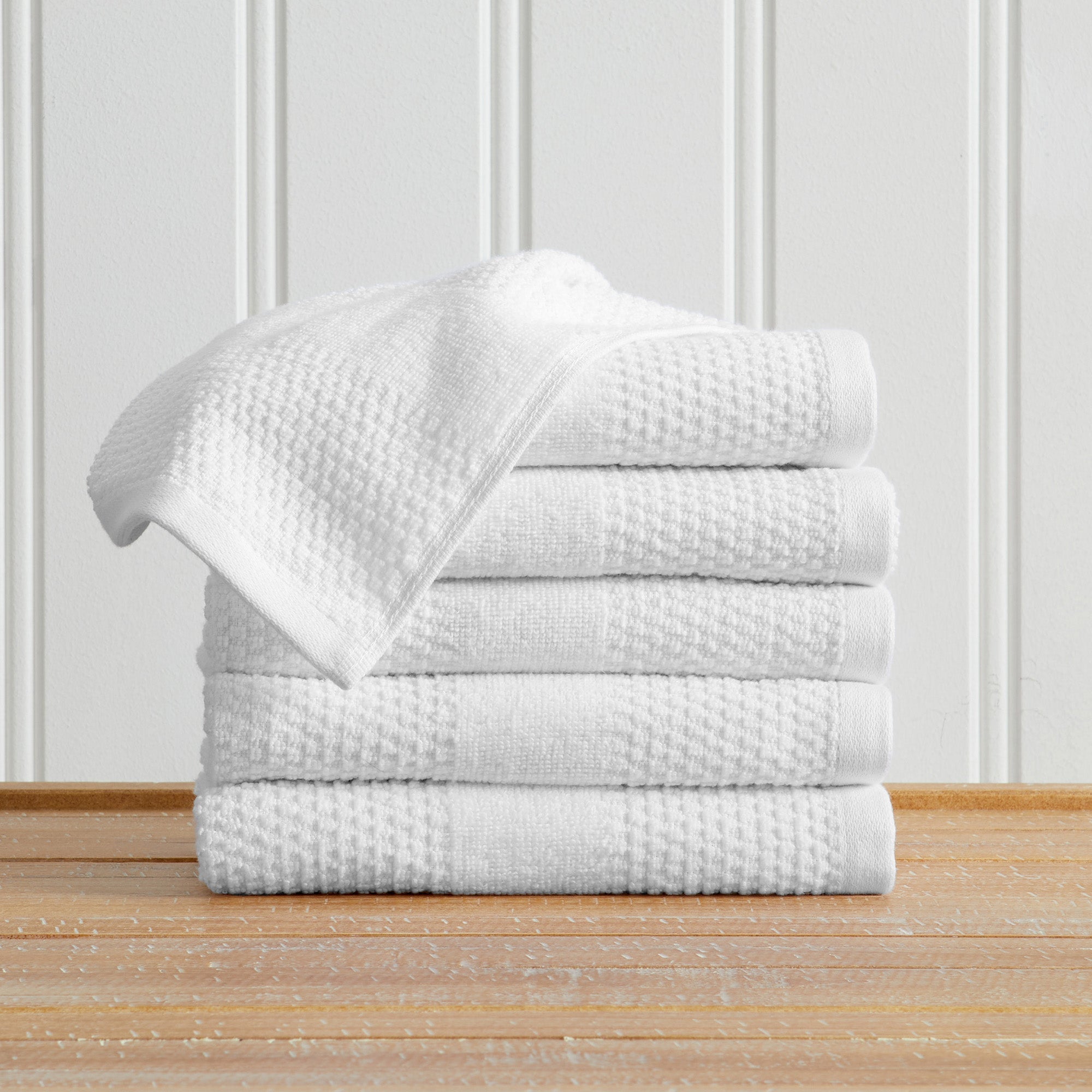 Woven Texture Bath Towel Set - Marbella Collection