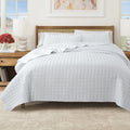 Box-Stitched Quilt Set - Seersucker Collection