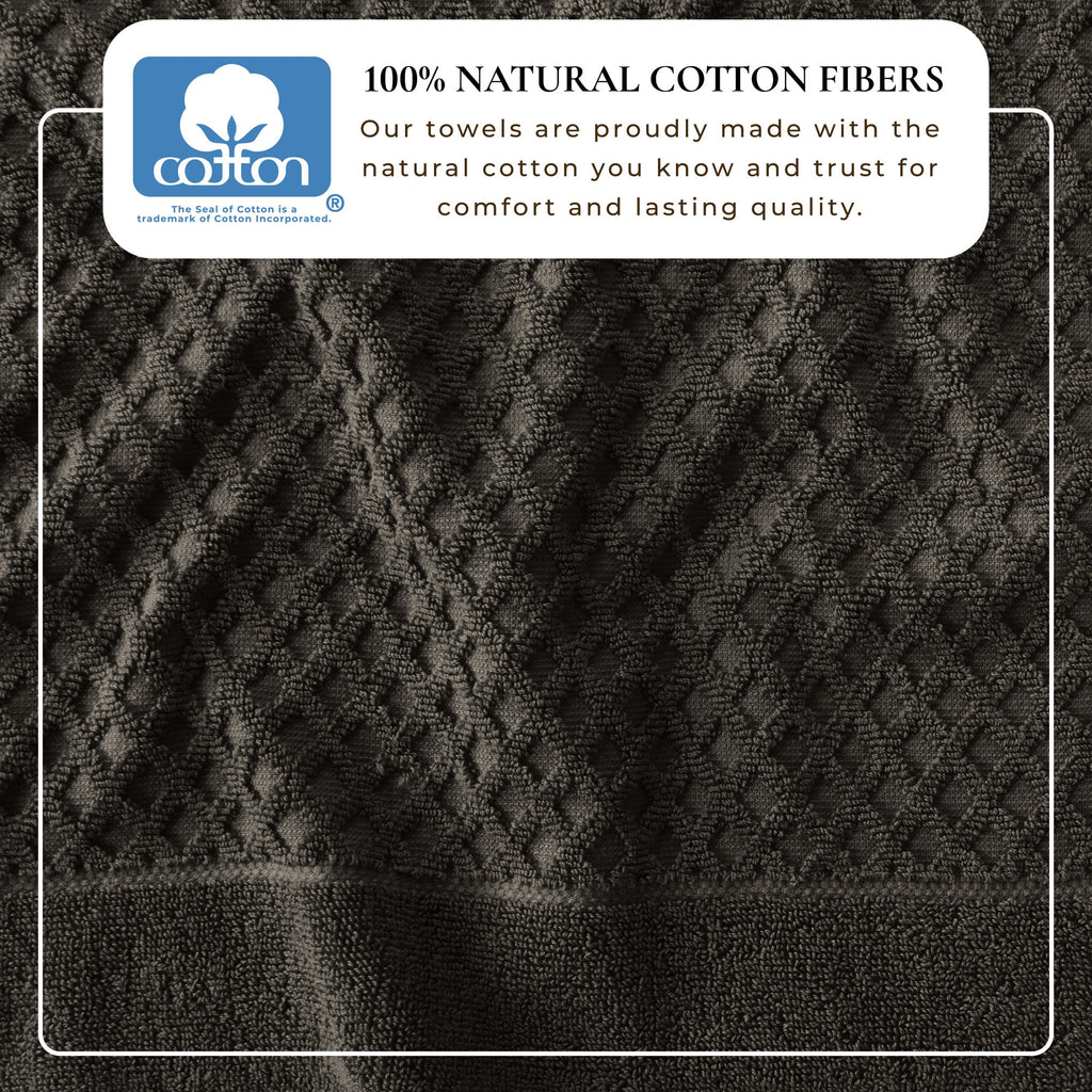 Cotton Diamond Bath Towel Set - Grayson Collection