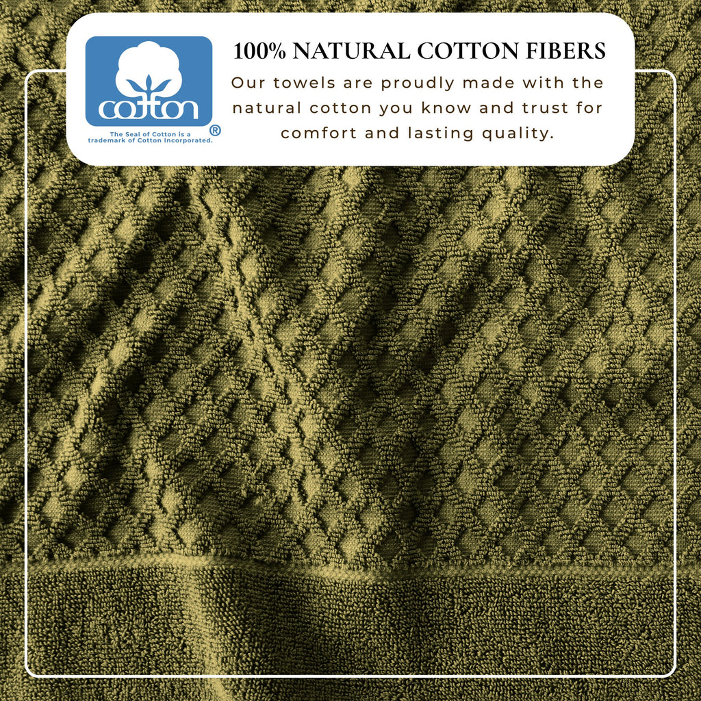 Cotton Diamond Bath Towel Set - Grayson Collection