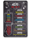 Kitchen Menu Chalkboard