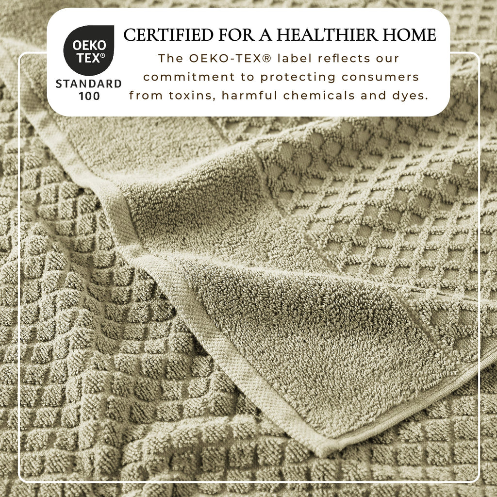 Cotton Diamond Bath Towel Set - Grayson Collection