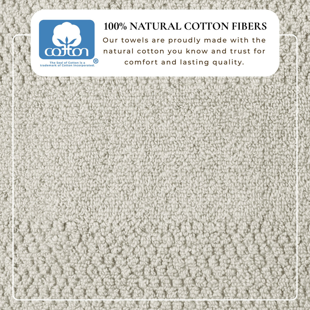 Woven Texture Bath Towel Set - Marbella Collection