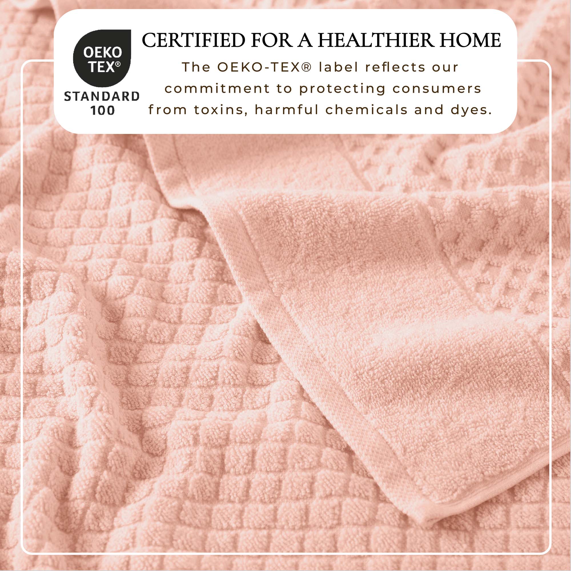 Cotton Diamond Bath Towel Set - Grayson Collection