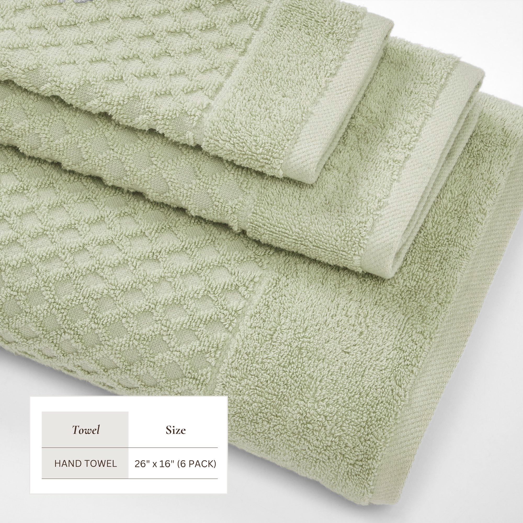 Cotton Diamond Bath Towel Set - Grayson Collection