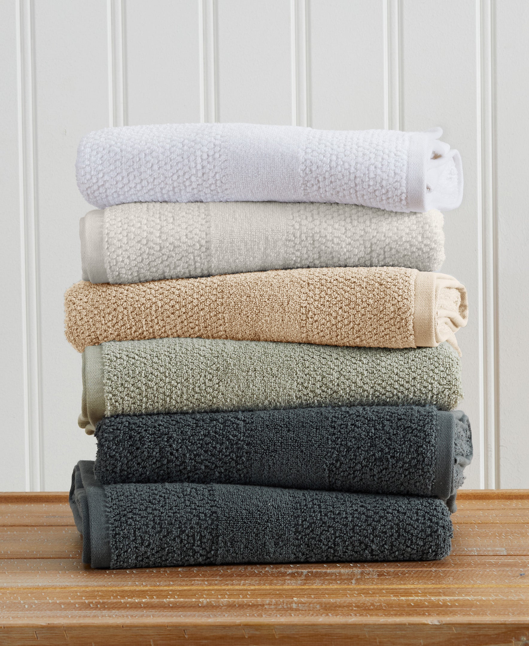 Woven Texture Bath Towel Set - Marbella Collection