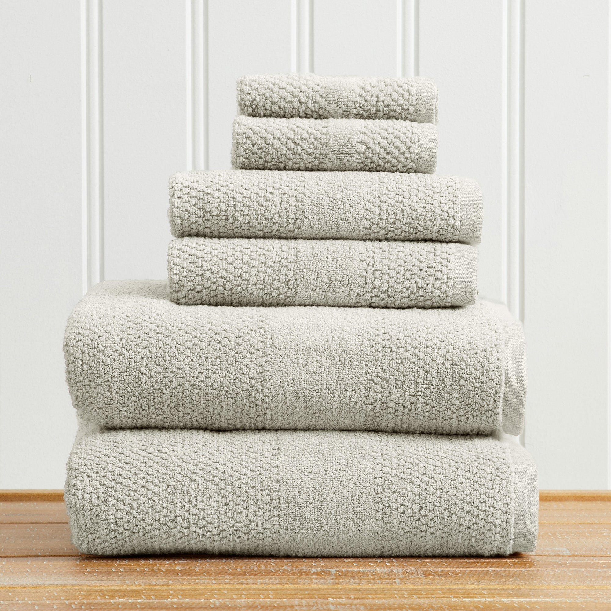 Woven Texture Bath Towel Set - Marbella Collection