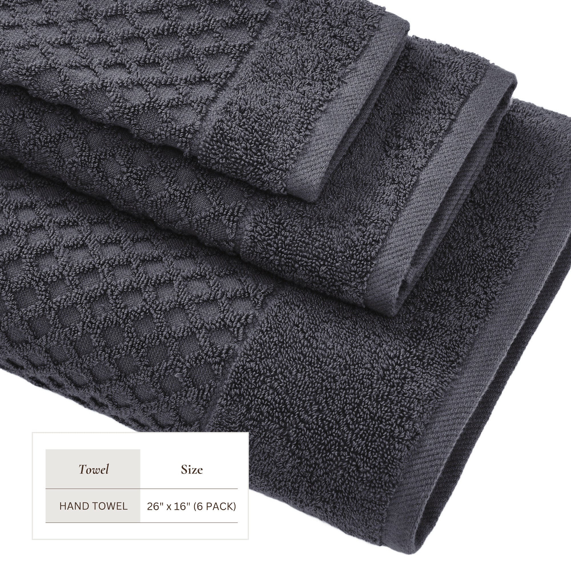 Cotton Diamond Bath Towel Set - Grayson Collection