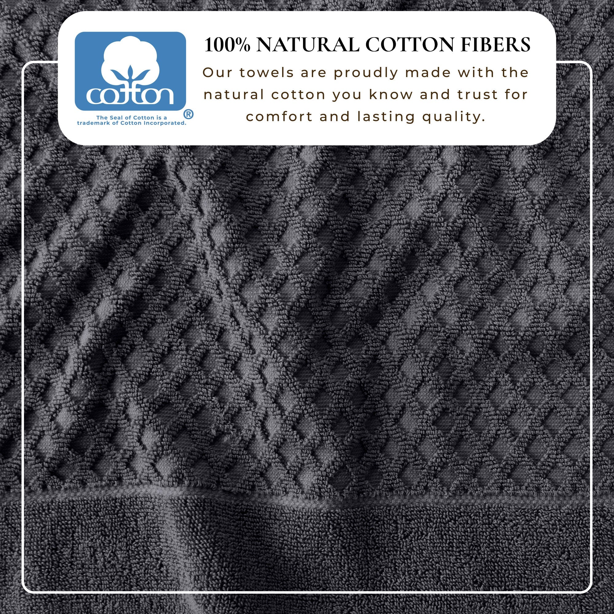 Cotton Diamond Bath Towel Set - Grayson Collection