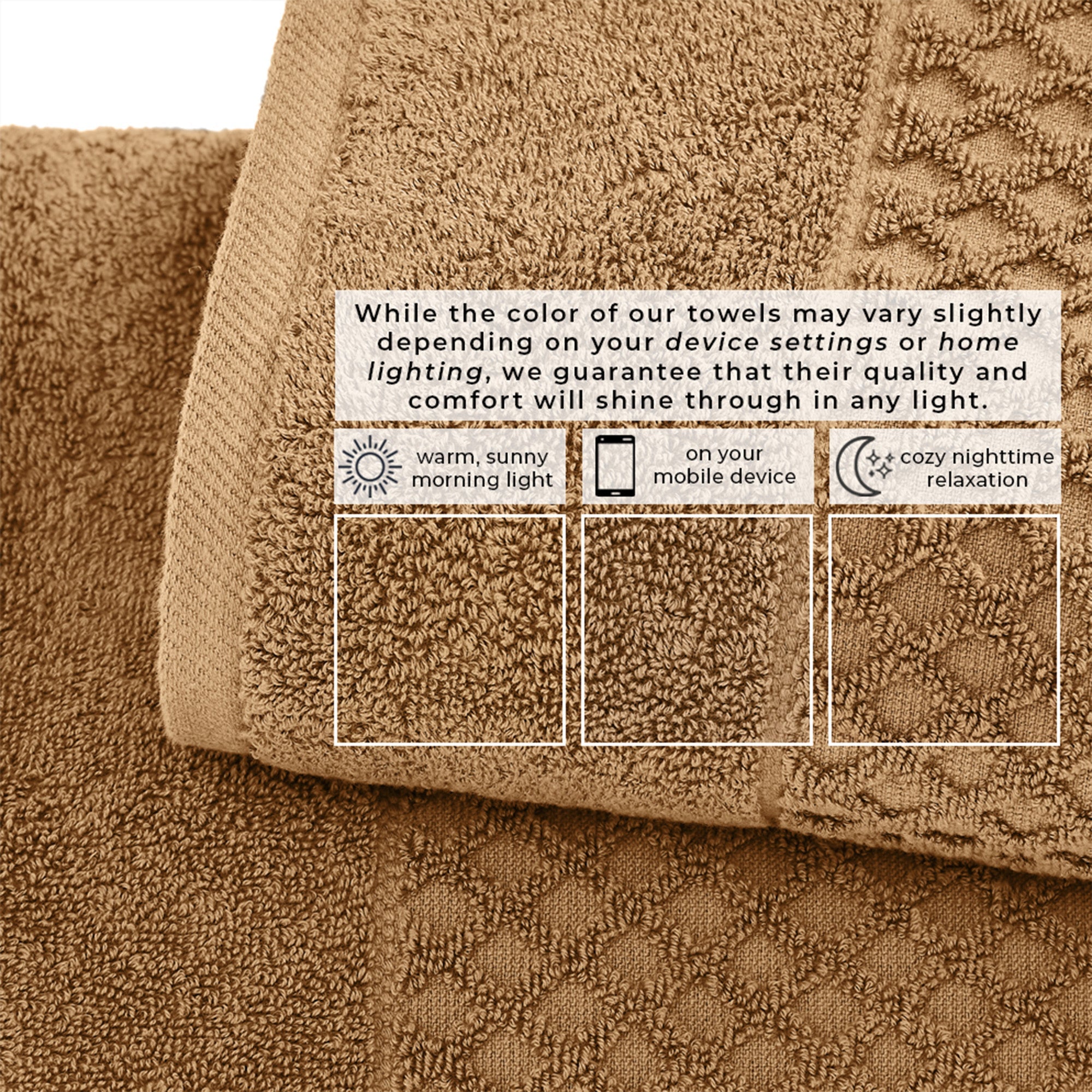 Cotton Diamond Bath Towel Set - Grayson Collection