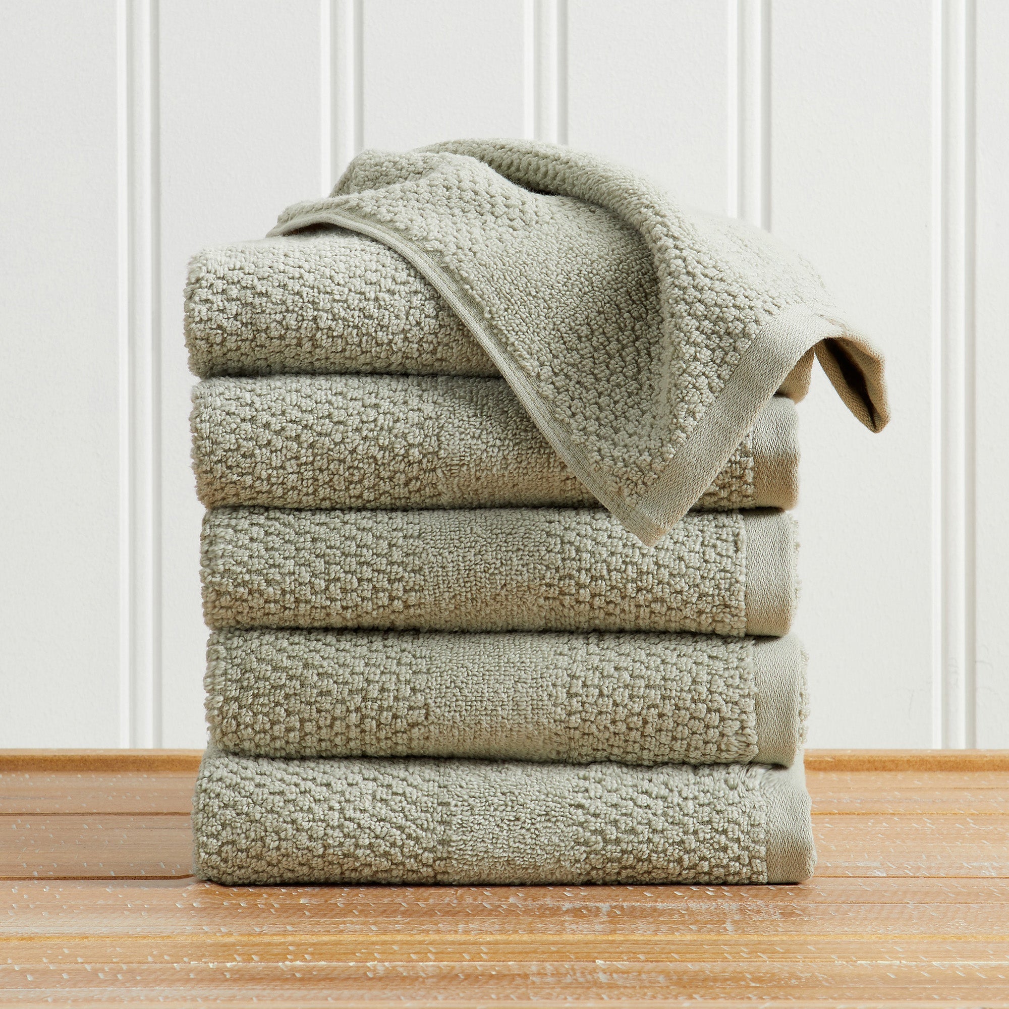 Woven Texture Bath Towel Set - Marbella Collection