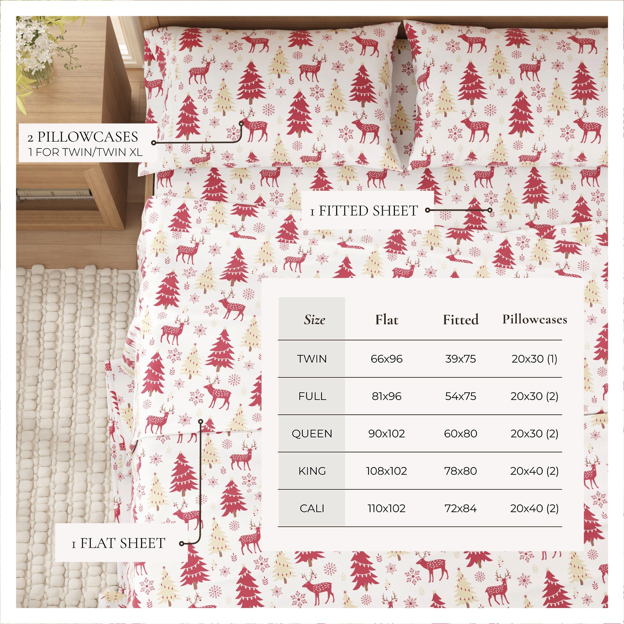 Turkish Cotton Flannel Sheet Sets - Boulder Collection