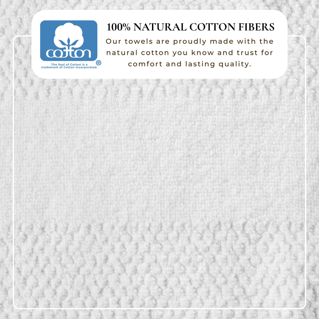 Woven Texture Bath Towel Set - Marbella Collection
