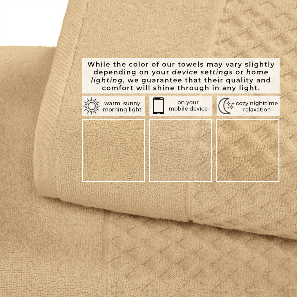 Cotton Diamond Bath Towel Set - Grayson Collection