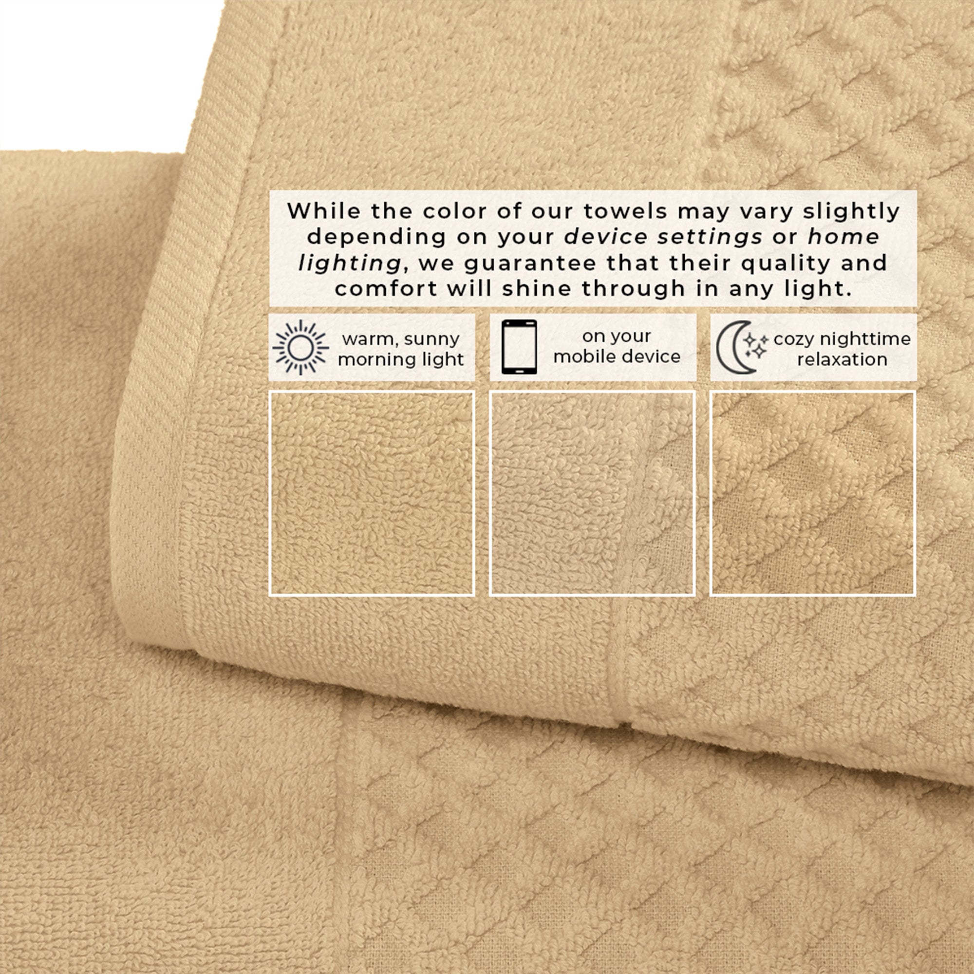 Cotton Diamond Bath Towel Set - Grayson Collection