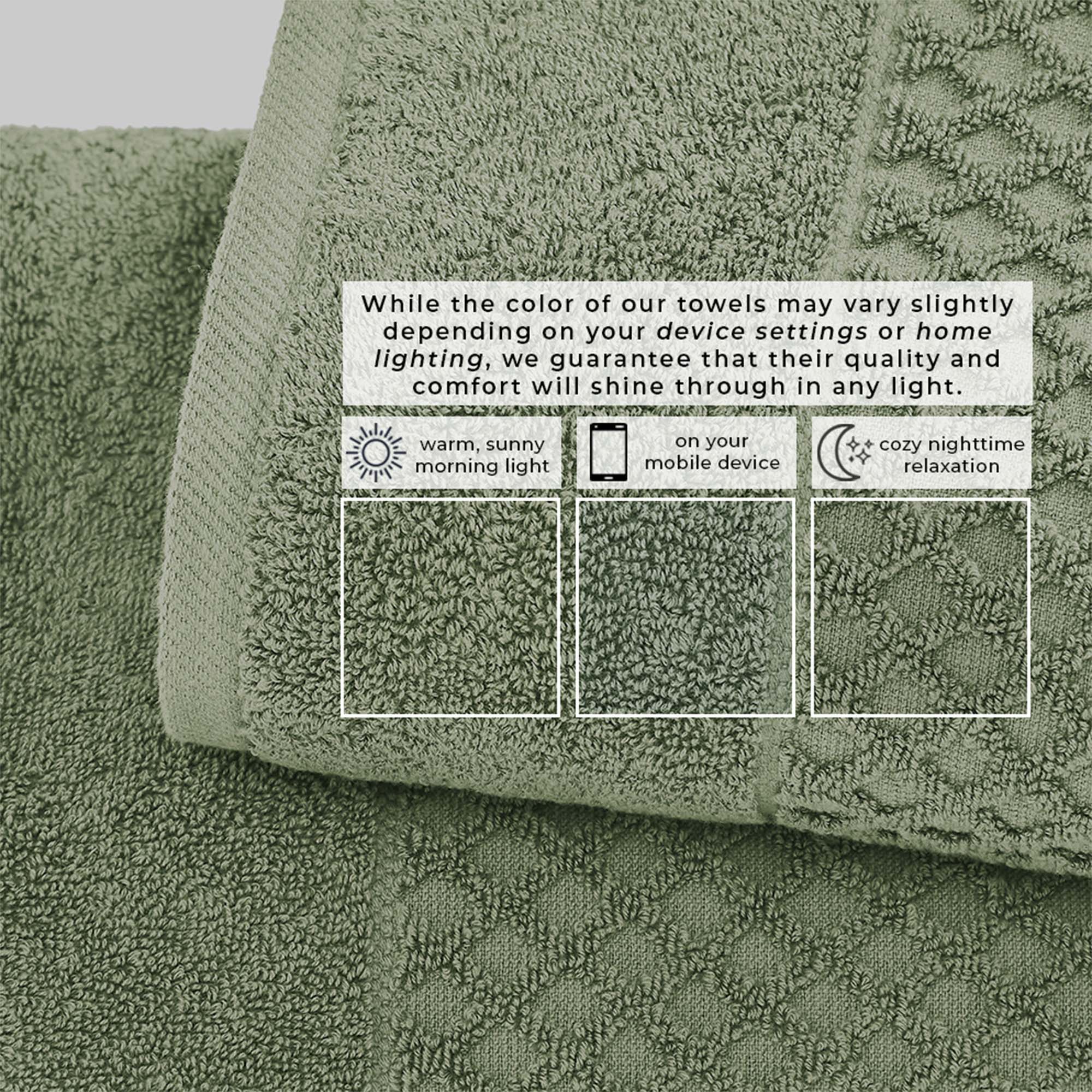 Cotton Diamond Bath Towel Set - Grayson Collection
